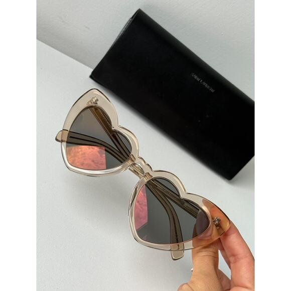 NEW Saint Laurent SL181 Champagne Heart LouLou Sunglasses - Picture 7 of 7